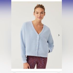 Outdoor voices mega fleece cardigan NWT